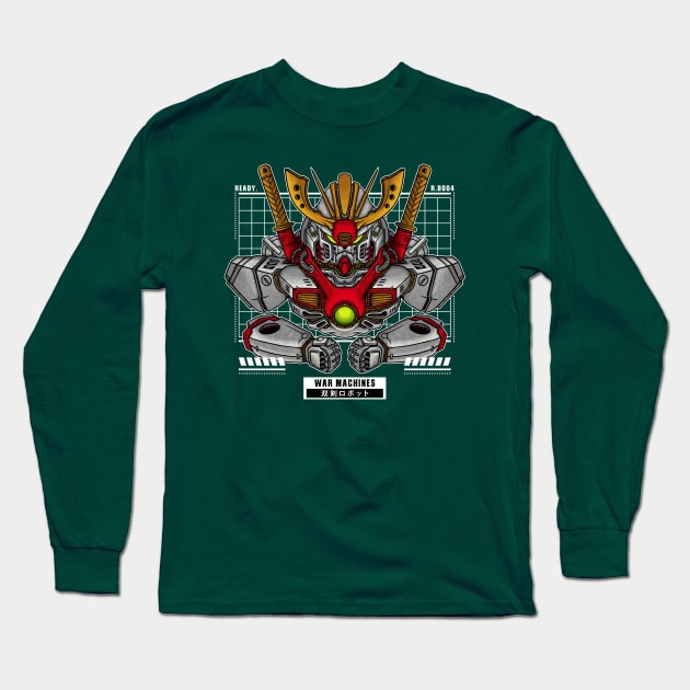 WAR MACHINES Long Sleeve T-Shirt by DMD Art Studio